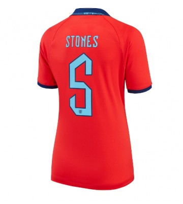 England John Stones #5 Udebanetrøje Dame VM 2022 Kort ærmer